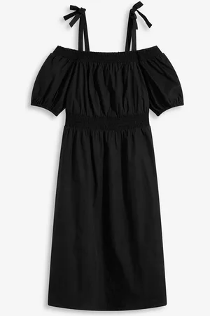 bonprix Off-Shoulder-Kleid aus reiner Bio-Baumwolle