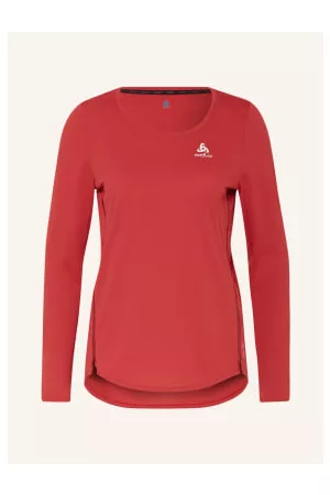 Odlo Damen Longsleeves - Laufshirt Zeroweig Chill-Tec rot