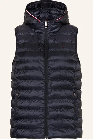 Tommy Hilfiger Steppweste Mit Abnehmbarer Kapuze blau