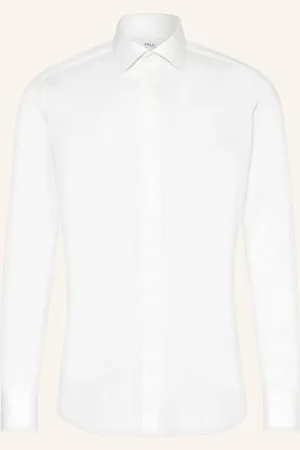 PAUL Hemd Slim Fit Mit Umschlagmanschette weiss