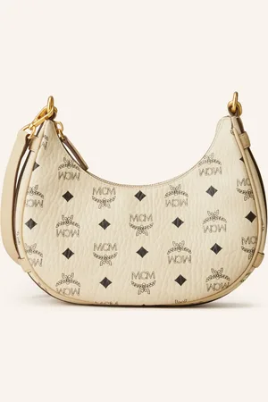 MCM Handtasche Aren Visetos Small beige