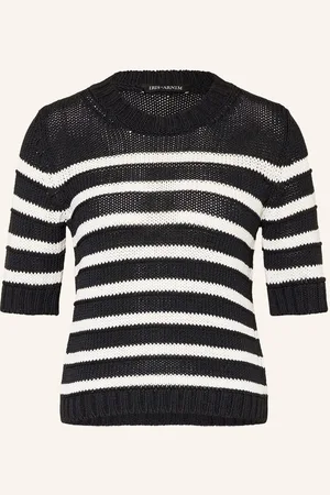 Iris von Arnim Strickshirt Pallas Mit Seide schwarz