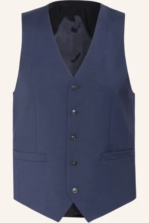 Tiger of Sweden Anzugweste Wayde Extra Slim Fit blau