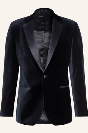 Reiss Smoking-Sakko Ace Regular Fit Aus Samt blau