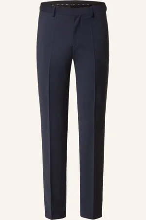 HUGO BOSS Anzughose Leon Regular Fit blau