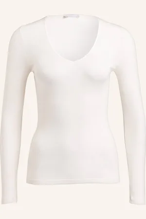 Hanro Longsleeve Woolen Silk Aus Merinowolle Mit Seide beige