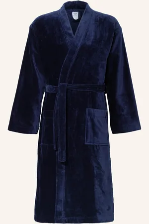 Calida Herren-Bademantel After Shower blau
