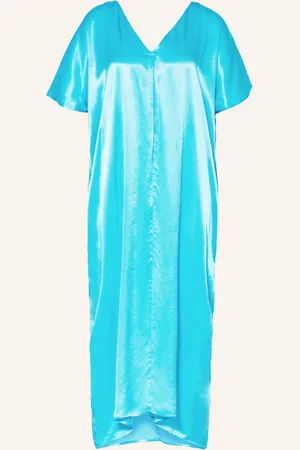 lilienfels Satinkleid blau