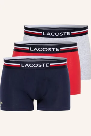 Lacoste 3er-Pack Boxershorts rot