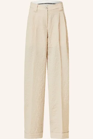 Ganni Marlenehose weiss
