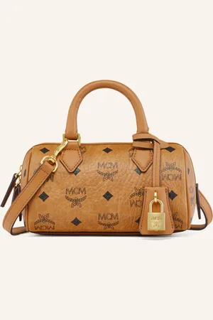 MCM Handtasche Ella Boston Visetos braun
