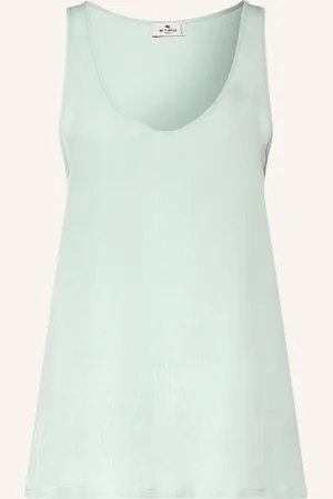 Etro Seidentop blau
