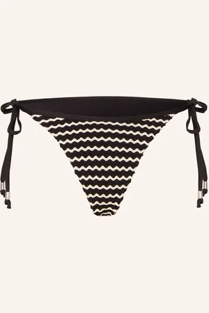 Seafolly Triangel-Bikini-Hose Mesh Effect schwarz