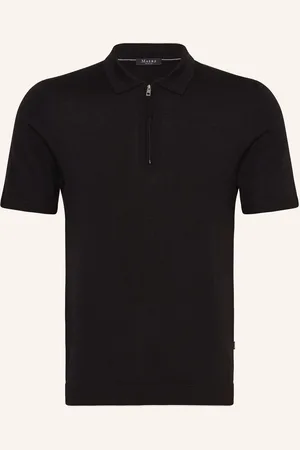 Maerz Strick-Poloshirt Aus Merinowolle