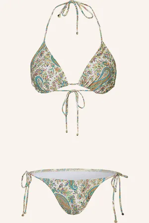 Etro Triangel-Bikini weiss