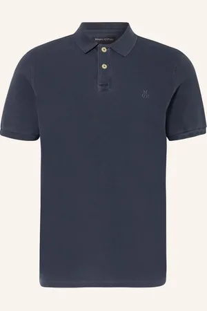 Marc O’ Polo Piqué-Poloshirt blau