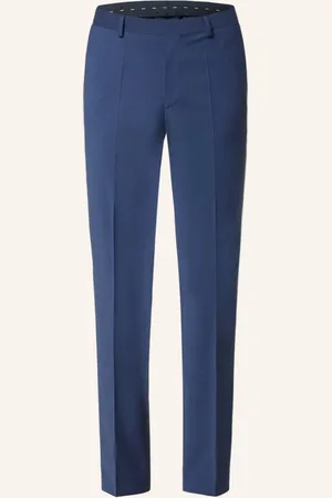 HUGO BOSS Anzughose Leon Regular Fit blau