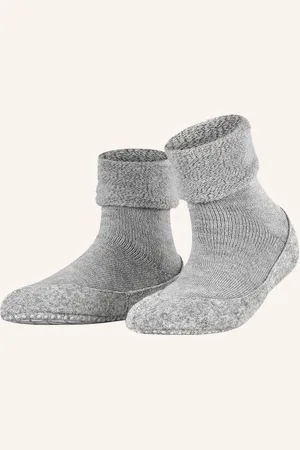 Falke Stoppersocken Cosyshoe Aus Merinowolle silber