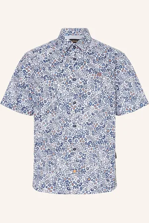 Napapijri Kurzarm-Hemd G-Ronge Regular Fit blau