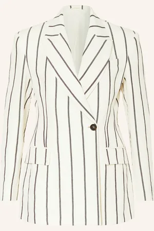 Brunello Cucinelli Blazer Mit Leinen schwarz