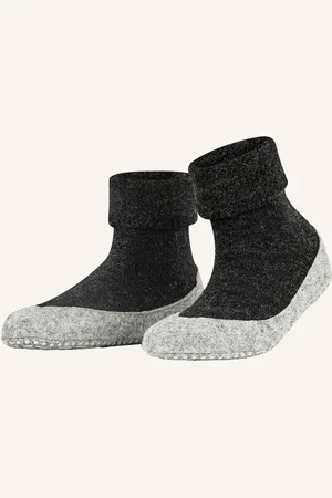 Falke Stoppersocken Cosyshoe Aus Merinowolle grau