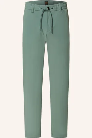 HUGO BOSS Hose Im Jogging-Stil Tapered Fit gruen