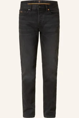 HUGO BOSS Jeans Taber Tapered Fit schwarz