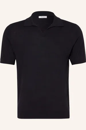 Reiss Strick-Poloshirt Duchie Aus Merinowolle blau