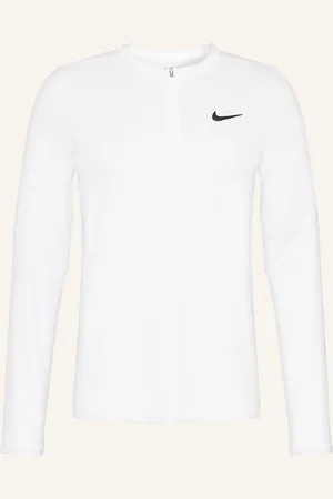 Nike Longsleeve Court Dri-Fit Advantage Aus Mesh weiss