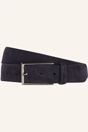 HUGO BOSS Ledergürtel Calindo blau