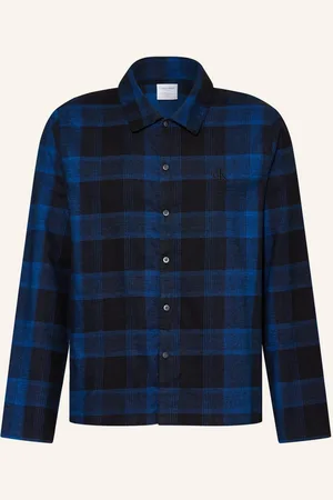 Calvin Klein Schlafshirt Aus Flanell blau