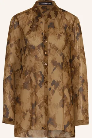 Iris von Arnim Hemdbluse Festina Aus Seide braun