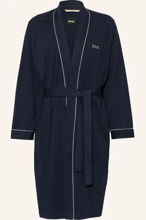 HUGO BOSS Herren-Bademantel blau