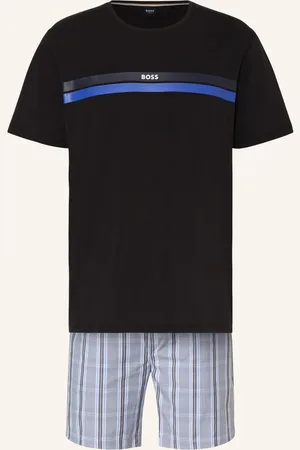 HUGO BOSS Shorty-Schlafanzug Urban Short blau