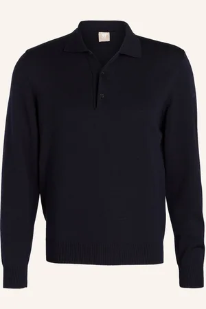 Maerz Strick-Poloshirt blau