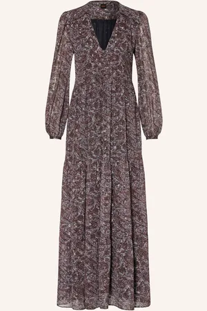 HUGO BOSS Kleid Dinnata Mit Rüschen Und Glitzergarn gruen