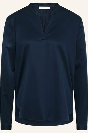 ETERNA Bluse Loose Fit blau