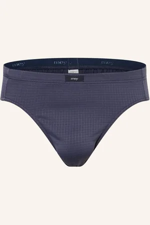 Mey Slip Serie Blue Check blau