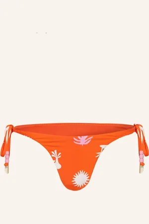 Seafolly Triangel-Bikini-Hose La Palma Mit Schmuckperlen orange