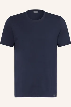 Hanro Schlafshirt Living blau