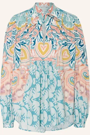 Etro Schluppenbluse blau