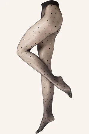 Falke Feinstrumpfhose Dot Ti schwarz