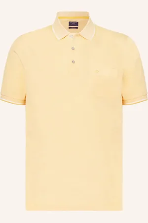 Olymp Piqué-Poloshirt Modern Fit gelb