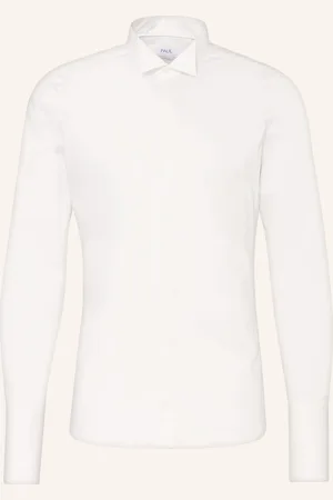 PAUL Smoking-Hemd Gala Slim Fit Mit Umschlagmanschette weiss