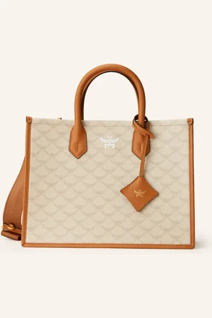 MCM Shopper Himmel Lauretos Medium beige