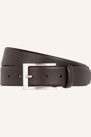 HUGO BOSS Ledergürtel Barnabie braun