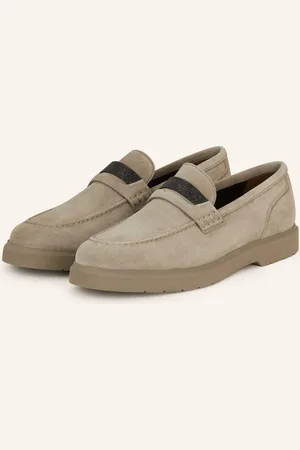 Brunello Cucinelli Penny-Loafer grau