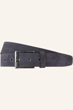 HUGO BOSS Ledergürtel Elloy blau