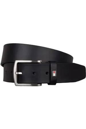 Tommy Hilfiger Ledergürtel New Denton 4.0 blau
