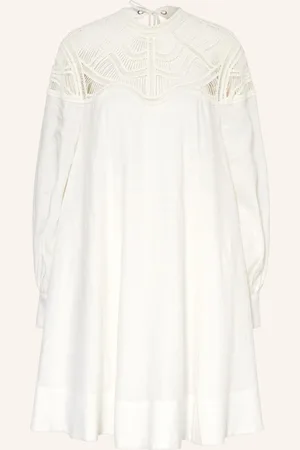 Riani Leinenkleid Mit Spitze